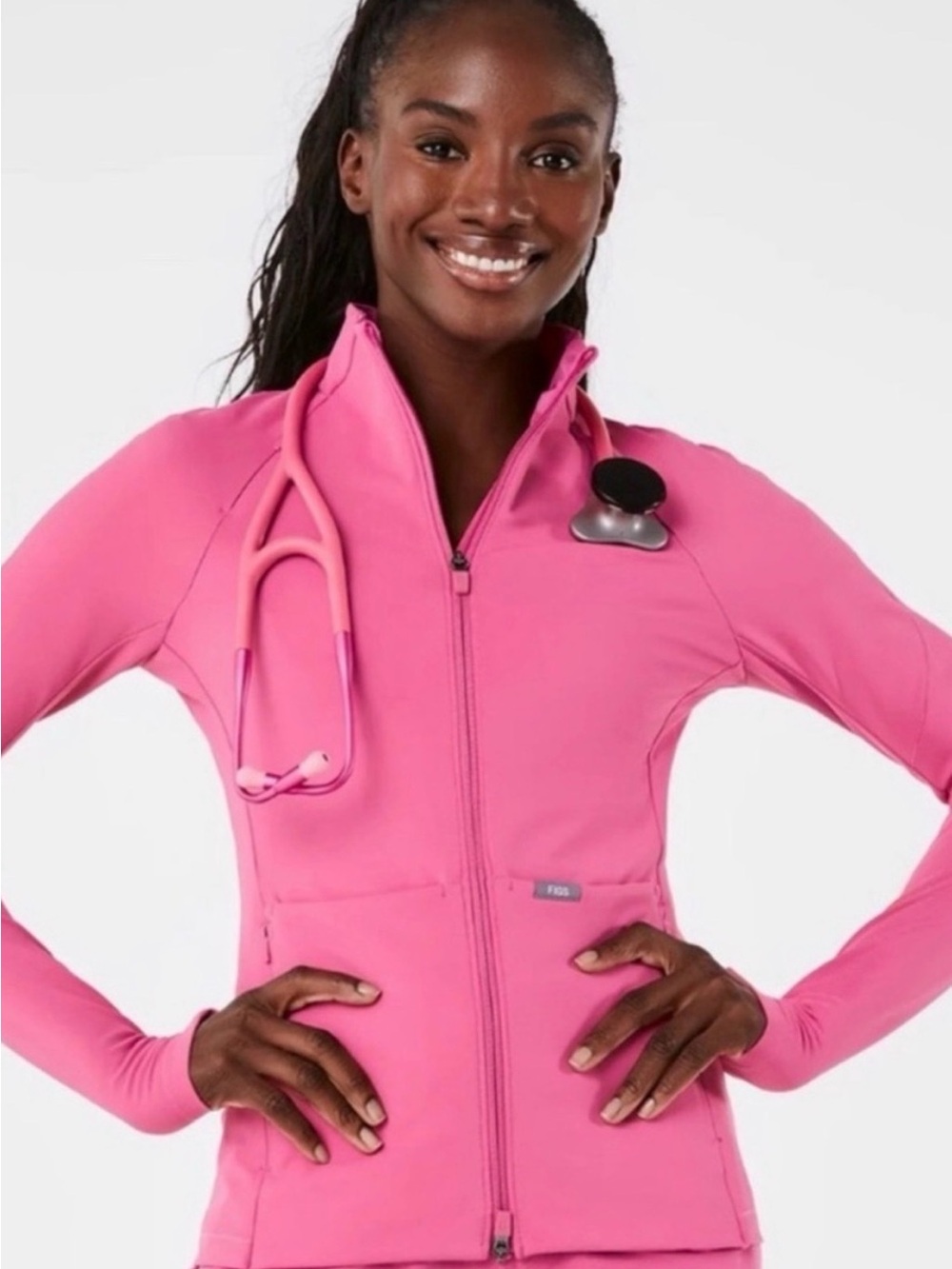 NwT Figs f*ing pink Jacket Small